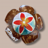Round Flower Samoa Coconut Magnets