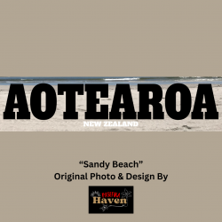 Sandy Beach - Landscapes of Aotearoa New Zealand Tee